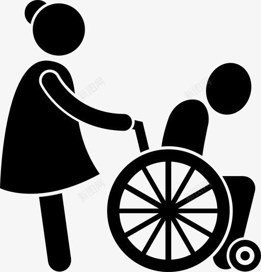 关爱老年人老年人护理图标svg_新图网 https://ixintu.com 关爱老年人 护理 推拿 老年人 老年人养老院护理 轮椅