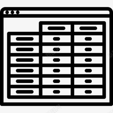 表网站5线性图标图标