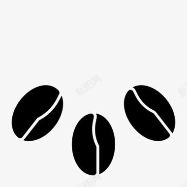 咖啡豆咖啡因卡布奇诺图标图标