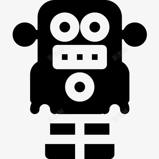 机器人儿童玩具5填充图标svg_新图网 https://ixintu.com 儿童玩具 填充 机器人