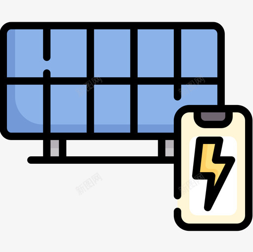 太阳能电池板domotics22线性颜色图标svg_新图网 https://ixintu.com domotics 太阳能 电池板 线性 颜色