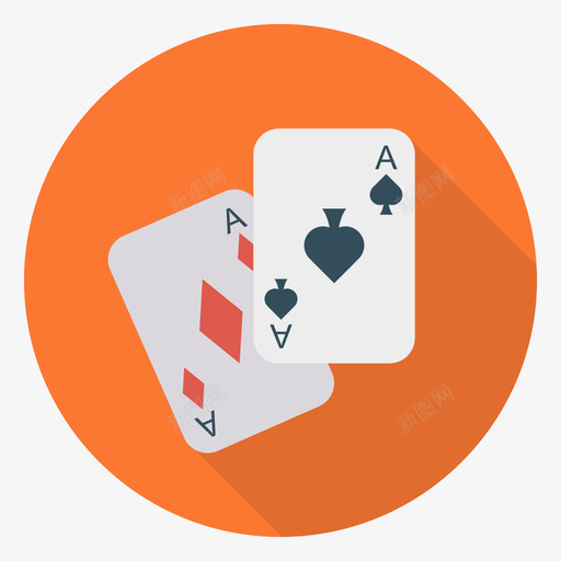 扑克牌活动5循环图标svg_新图网 https://ixintu.com 循环 扑克牌 活动