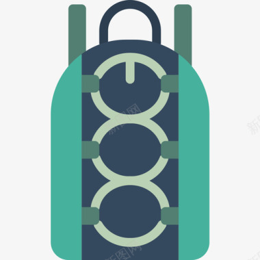 背包包3扁平图标图标