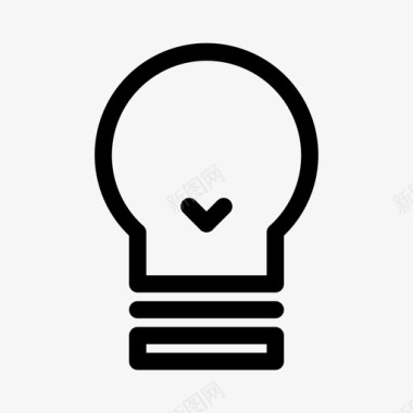 电灯灯泡电子学概述图标图标