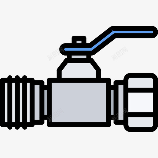 阀门管道工13彩色图标svg_新图网 https://ixintu.com 彩色 管道工 阀门