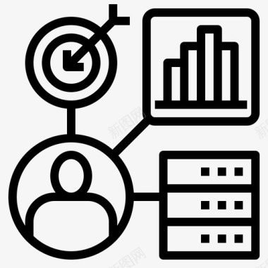 客户关系管理客户数据图标图标