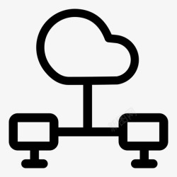 云客户端云网络客户端服务器图标高清图片