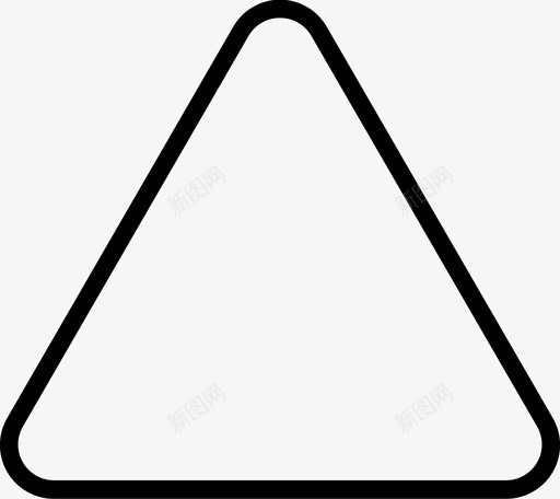 三角形物体路径图标svg_新图网 https://ixintu.com 三角形 形状 物体 路径