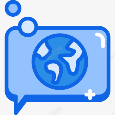 Chat生态161蓝色图标图标
