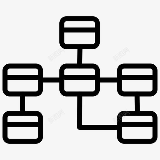 结构算法数据流图标svg_新图网 https://ixintu.com 层次结构 数据库行 数据流 模式 流程图 算法 结构