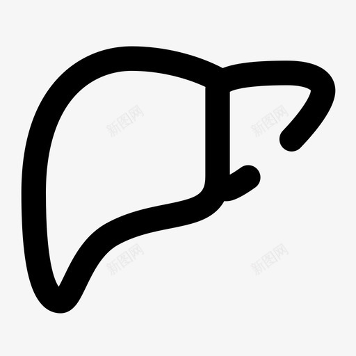 肝脏解剖消化图标svg_新图网 https://ixintu.com 人体 医学 器官 图标 消化 肝脏 解剖