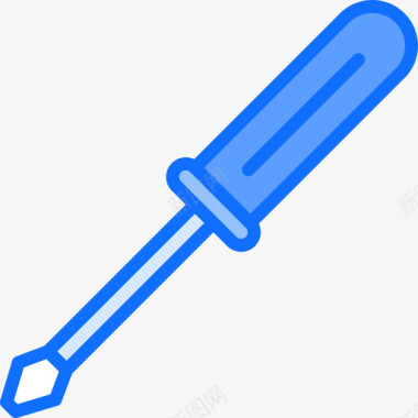 螺丝刀63号工具蓝色图标图标