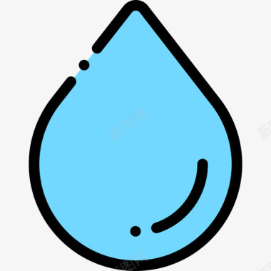 水核能12线性颜色图标图标