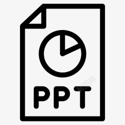 PPTX文件powerpoint文件keynote图标高清图片