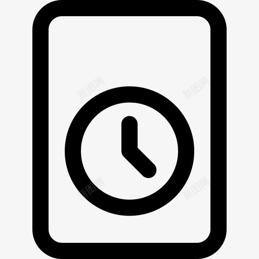 时间日期和时间9线性图标svg_新图网 https://ixintu.com 日期 时间 线性