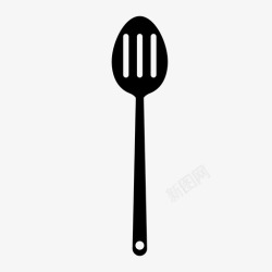 一把叉子空勺子炊具叉子图标高清图片