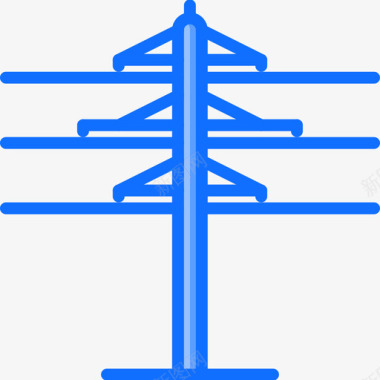电源线电工10蓝色图标图标