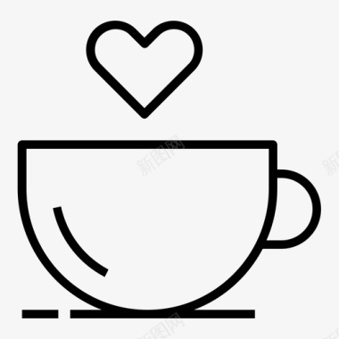 爱咖啡约会茶图标图标