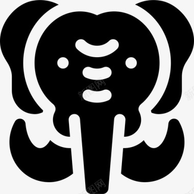 大象非洲13填充图标图标