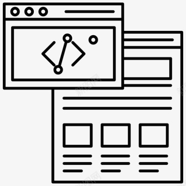 网站开发网页开发软件工程图标图标