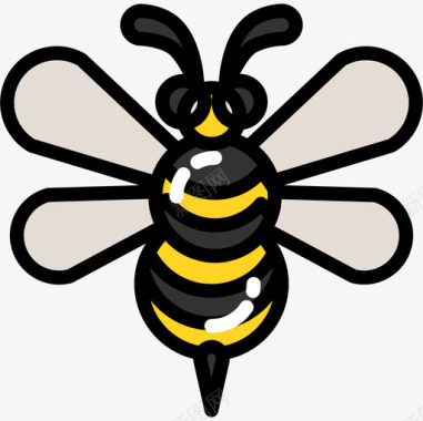蜜蜂花园工具9填充图标图标