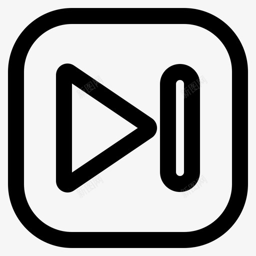下一个按钮多媒体音乐图标svg_新图网 https://ixintu.com 下一个 多媒体 按钮 音乐
