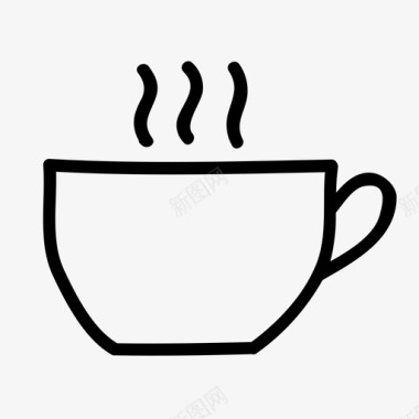 热咖啡餐厅茶图标图标