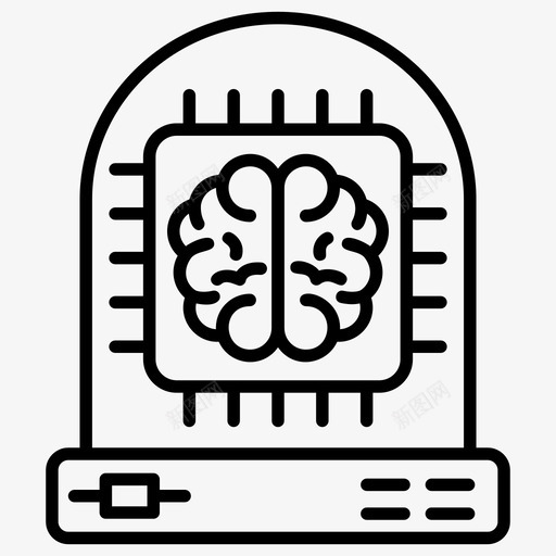 脑处理器人工智能计算机接口脑图标svg_新图网 https://ixintu.com 人工智能 向量 图标 处理器 大脑 技术 接口 现代 类人 计算机