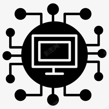计算机网络计算机系统数据网络图标图标