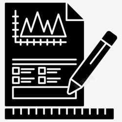 项目分析报告报告撰写增长分析信息图表报告图标高清图片
