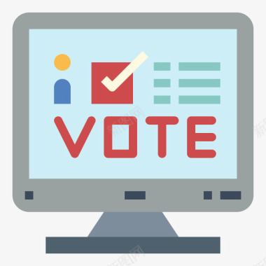 网上投票选举8平局图标图标