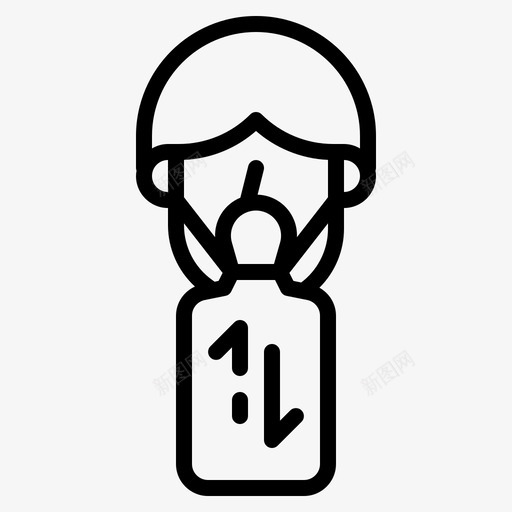 氧气面罩呼吸安全图标svg_新图网 https://ixintu.com 呼吸 安全 标志 氧气 面罩 飞机