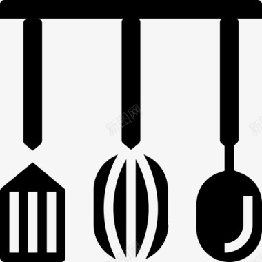 厨房用具厨房和炊具2实心图标图标