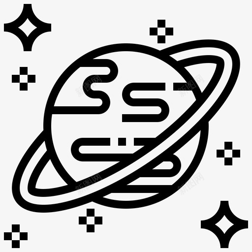 天王星天文学行星图标svg_新图网 https://ixintu.com 天文学 天王星 太阳 系统 航天技术1 行星