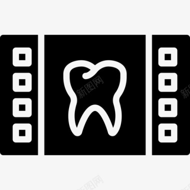 贴膜牙科9实心图标图标