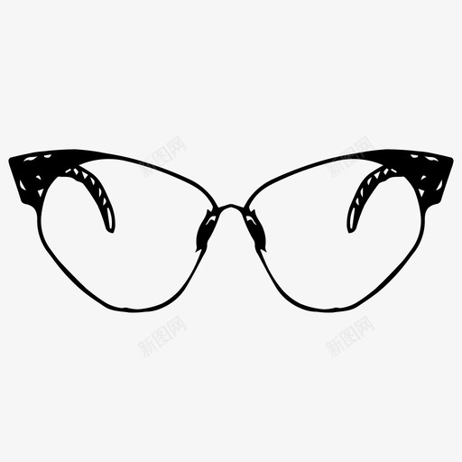 手绘眼镜款式太阳镜图标svg_新图网 https://ixintu.com 太阳镜 手绘 款式 眼镜 视觉