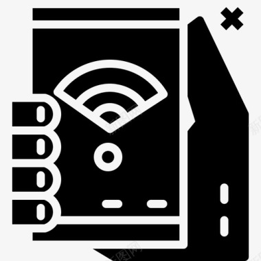 智能手机wifi连接手机互联网图标图标