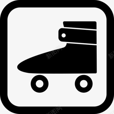 溜冰鞋运动和游戏图标图标