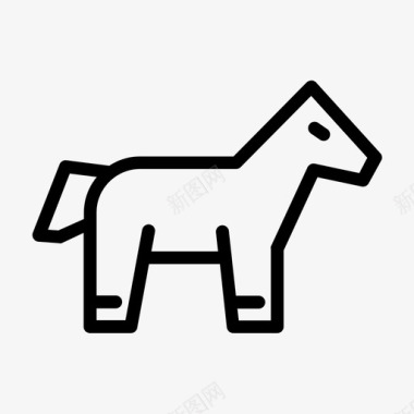 马的形象在线游戏图标图标
