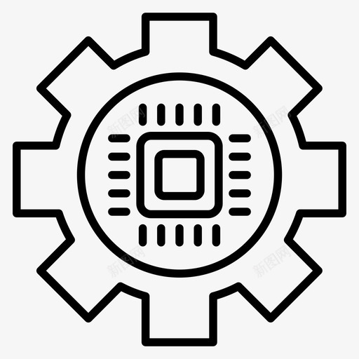 技术管理人工智能自动化图标svg_新图网 https://ixintu.com 人工智能 向量 图标 技术 技术管理 现代 自动化 芯片