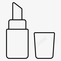化妆品零售口红美容化妆品图标高清图片