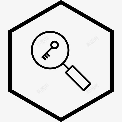 关键词搜索查找放大镜图标svg_新图网 https://ixintu.com 优化 关键词 搜索 搜索引擎 放大镜 查找
