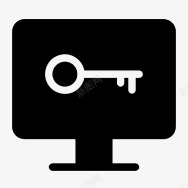 电脑钥匙锁密码图标图标