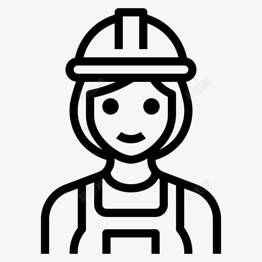 劳动者女性职业图标svg_新图网 https://ixintu.com 劳动者 女性 职业 职业女性 轮廓