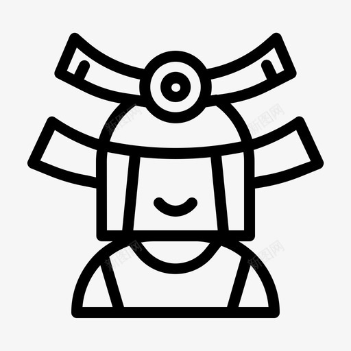 武士战士日本图标svg_新图网 https://ixintu.com 在线游戏 战士 日本 武士