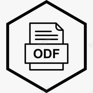 odf文件文件文件类型格式图标图标