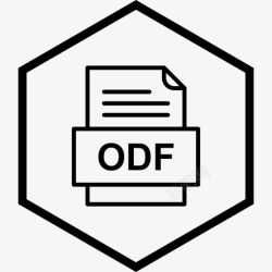 ODF格式odf文件文件文件类型格式图标高清图片