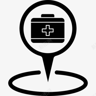 医疗医院位置图标图标