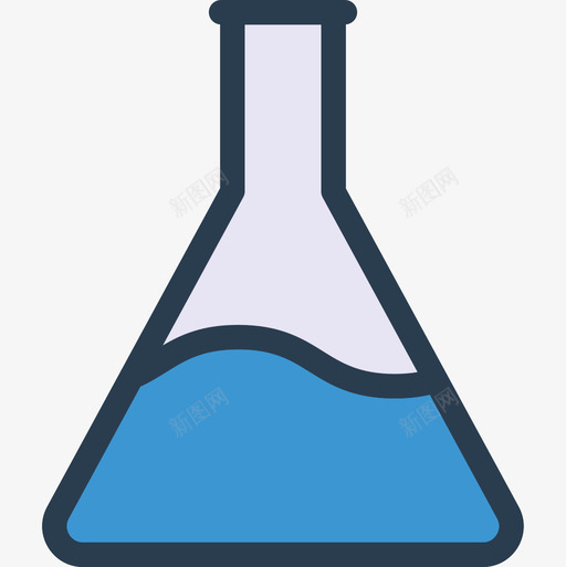 烧瓶办公室173线性颜色图标svg_新图网 https://ixintu.com 办公室173 烧瓶 线性颜色