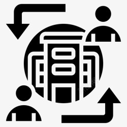 出口B2C申报管理B2c企业管理72字形图标高清图片